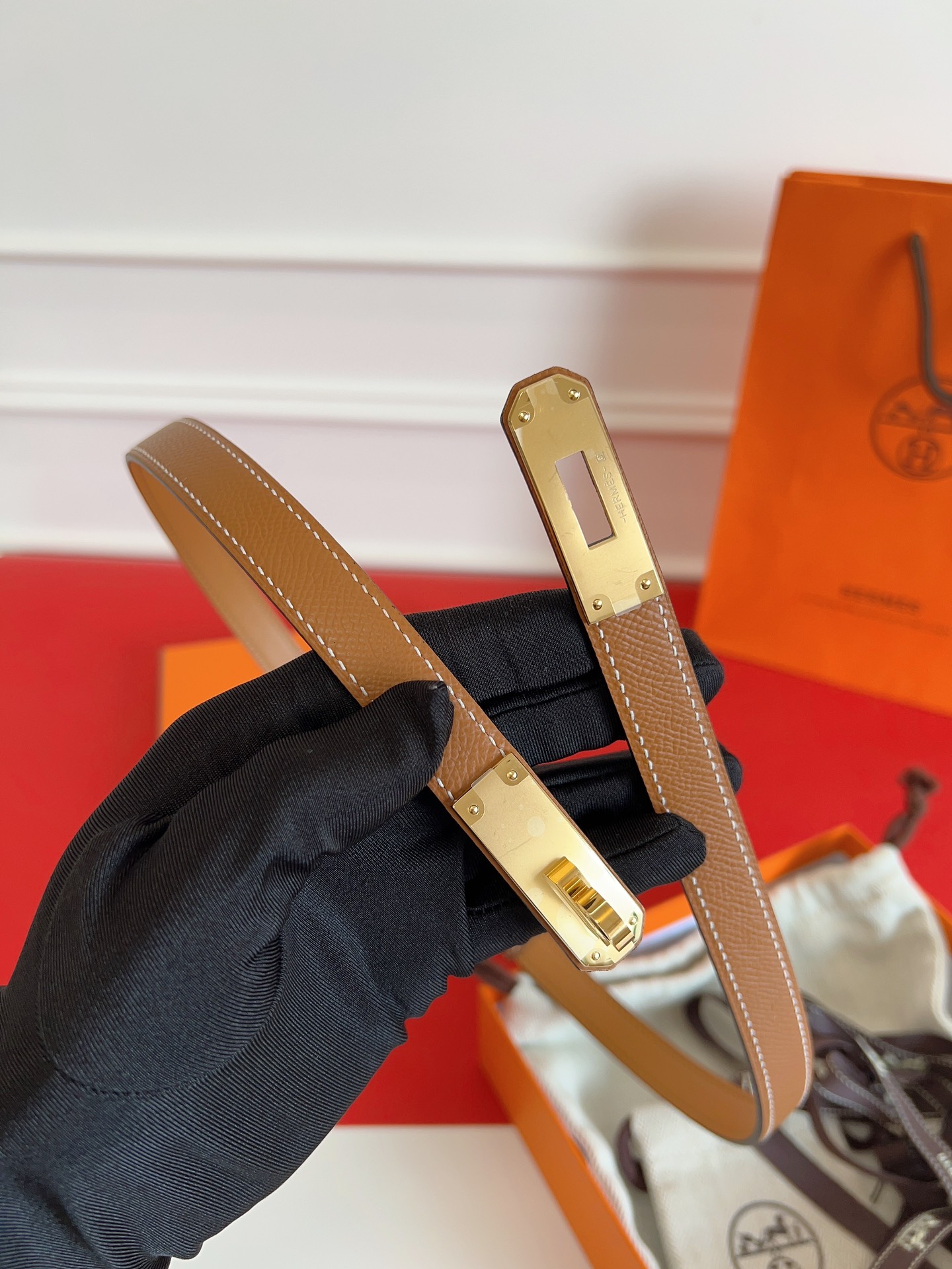 2024 HermÃ¨s Kelly New Women’s Belt – 1.8cm Width
