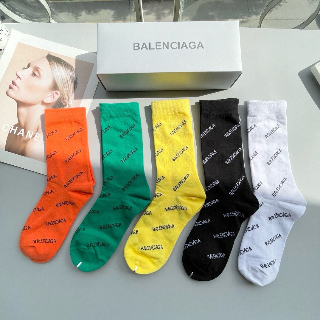 BALENCIAGA Â· High-Cut Iconic Socks