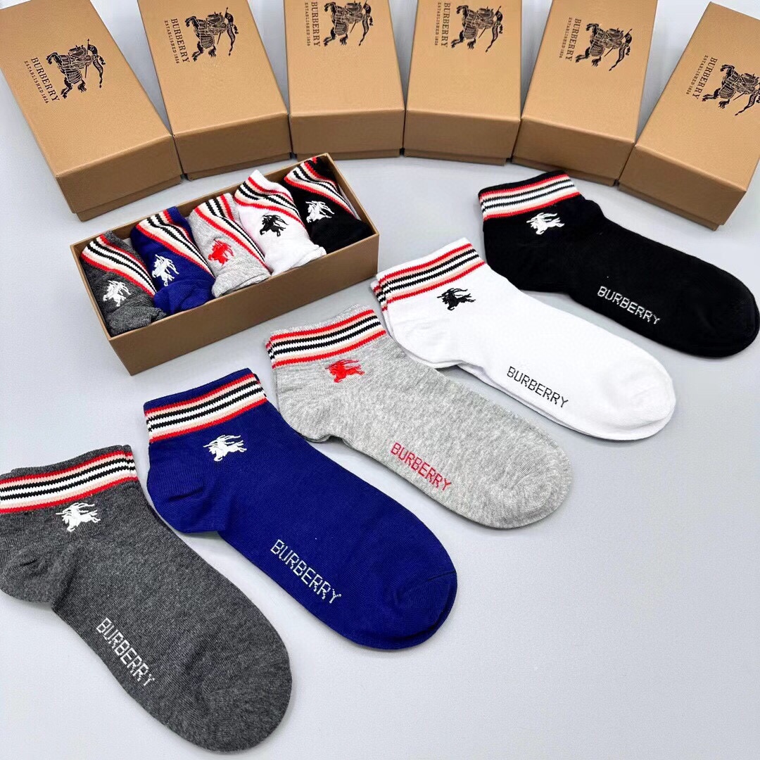 Burberry Â· New Collection Mid-Calf Socks