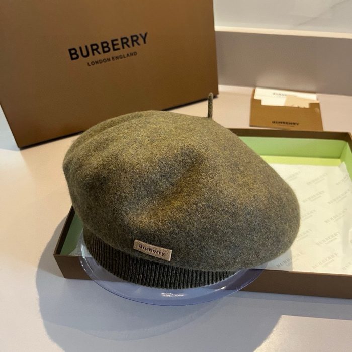 Burberry Wool Beret, 100% Wool, Premium High-End Version with Excellent Shape