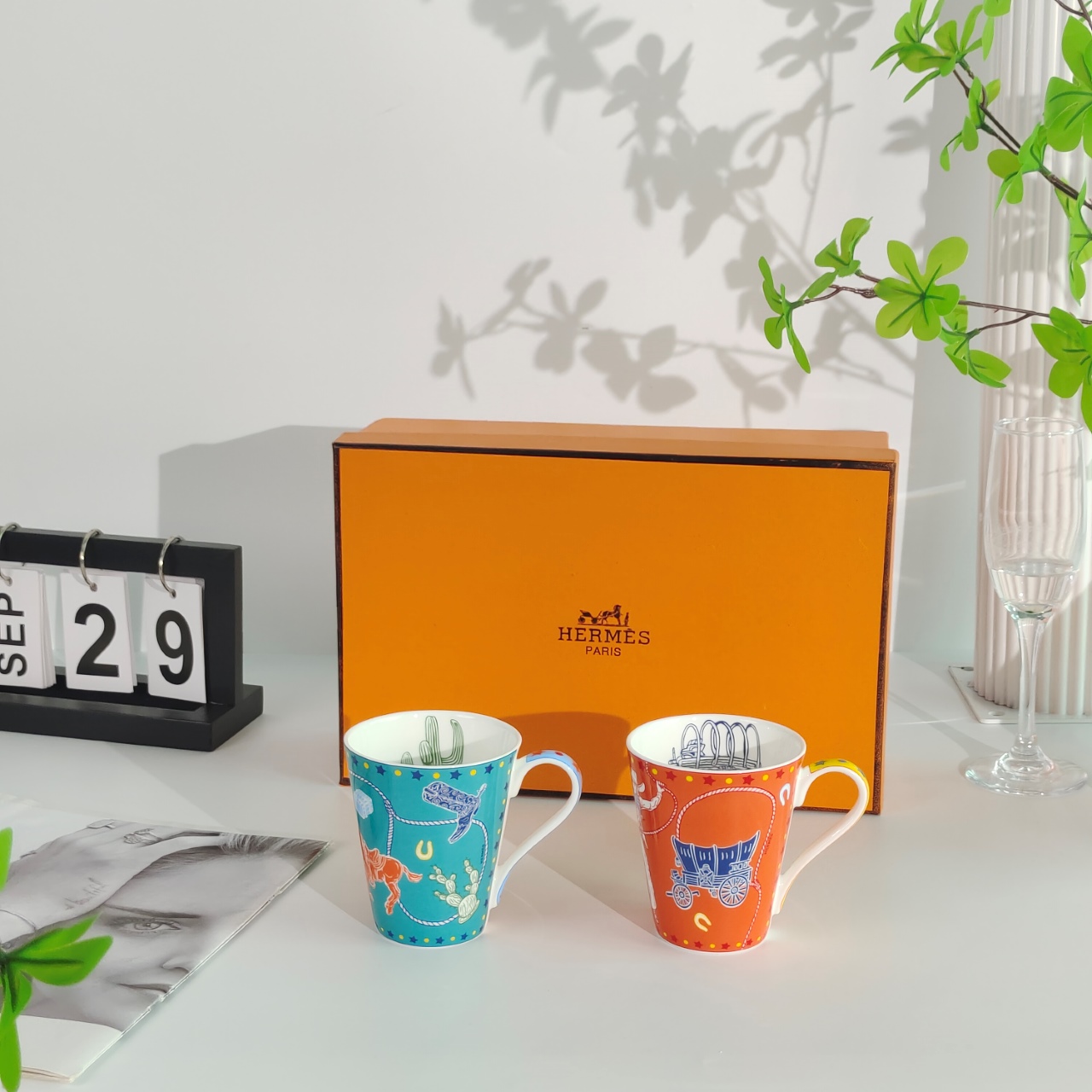 HermÃ¨s Western&Cie Collection Mug